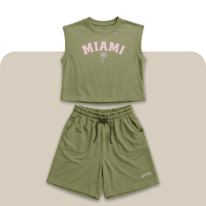 خرید ست تاپ و شلوارک زنانه