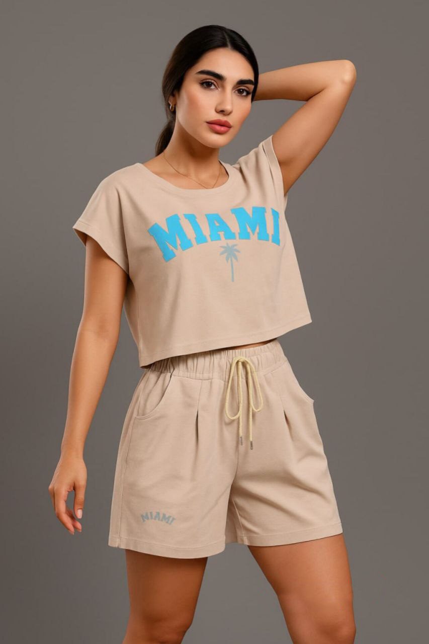 تن پوش تاپ و شلوارک زنانه